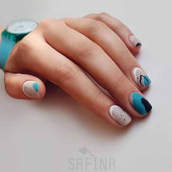 Beautiful matte nails: design, new manicure in the photo