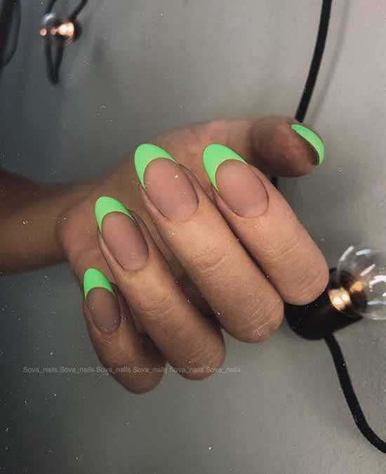 Beautiful matte nails: design, new manicure in the photo