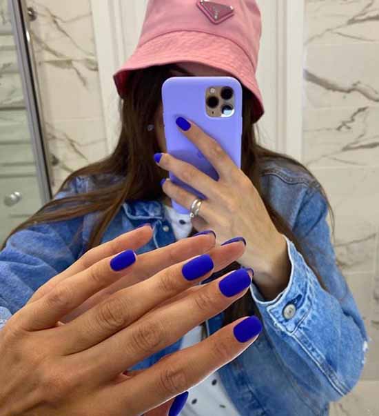 Beautiful matte nails: design, new manicure in the photo