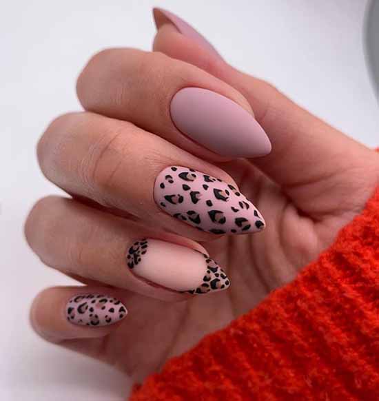 Beautiful matte nails: design, new manicure in the photo