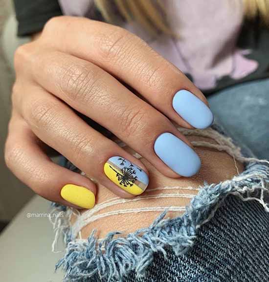 Beaux ongles mats: design, nouvelle manucure sur la photo