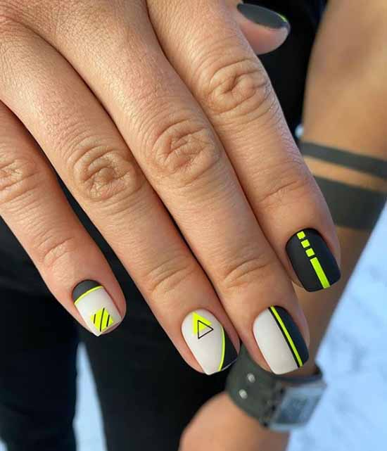 Beaux ongles mats: design, nouvelle manucure sur la photo