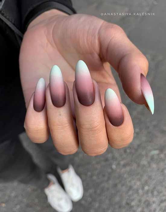 Beautiful matte nails: design, new manicure in the photo