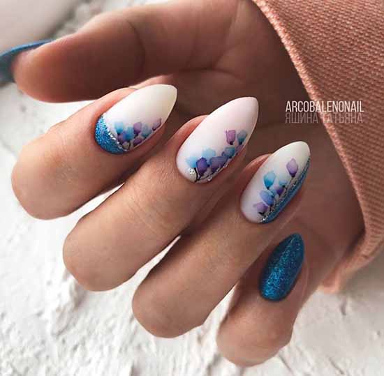 Beaux ongles mats: design, nouvelle manucure sur la photo