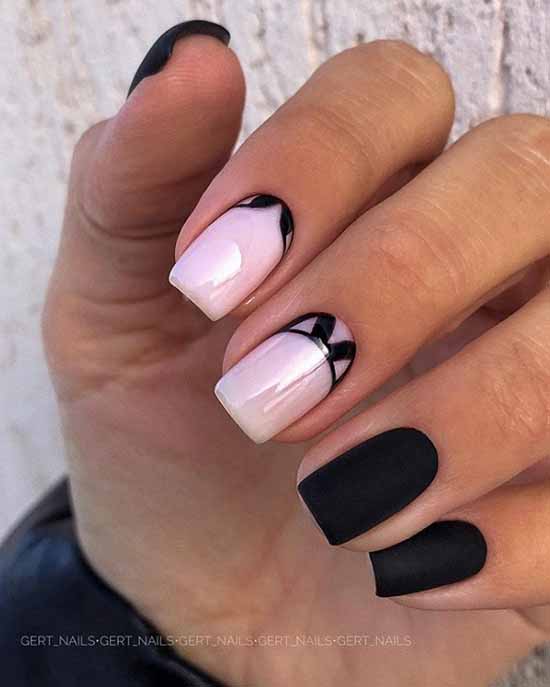 Beautiful matte nails: design, new manicure in the photo