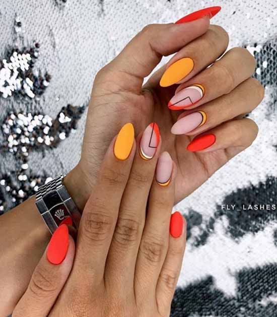 Beaux ongles mats: design, nouvelle manucure sur la photo