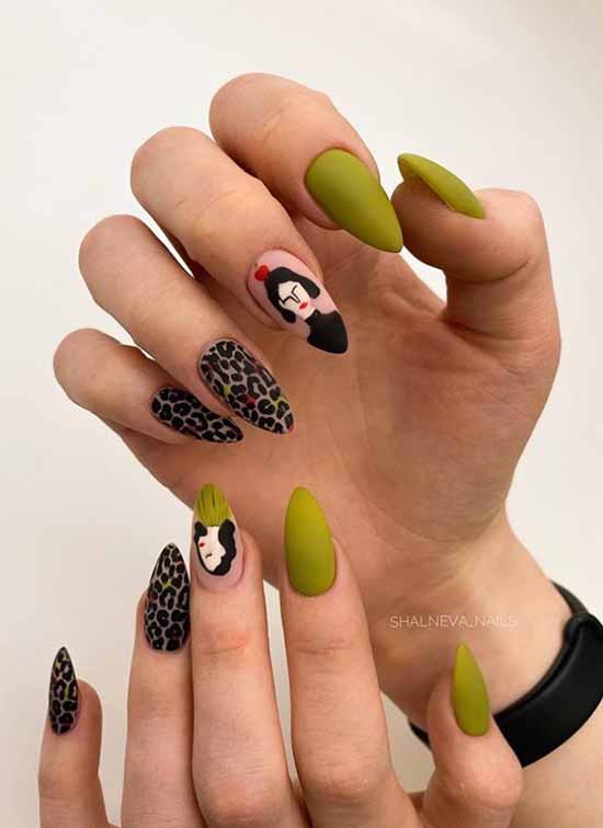 Beautiful matte nails: design, new manicure in the photo