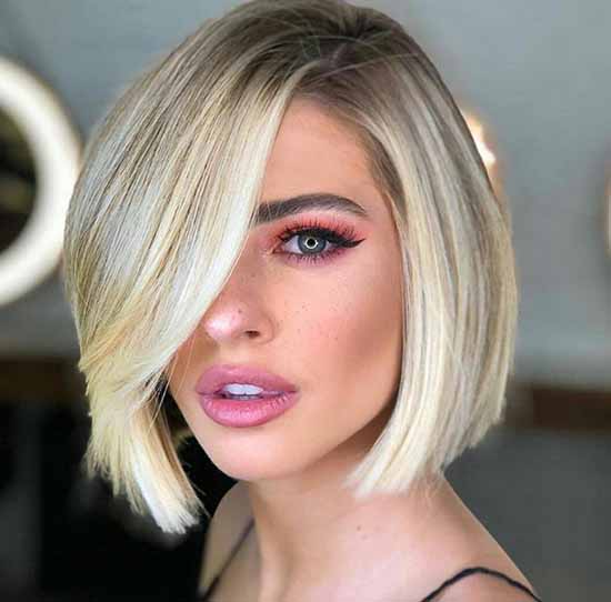 Fashionable haircuts for shoulder-length hair 2021: photos, trends