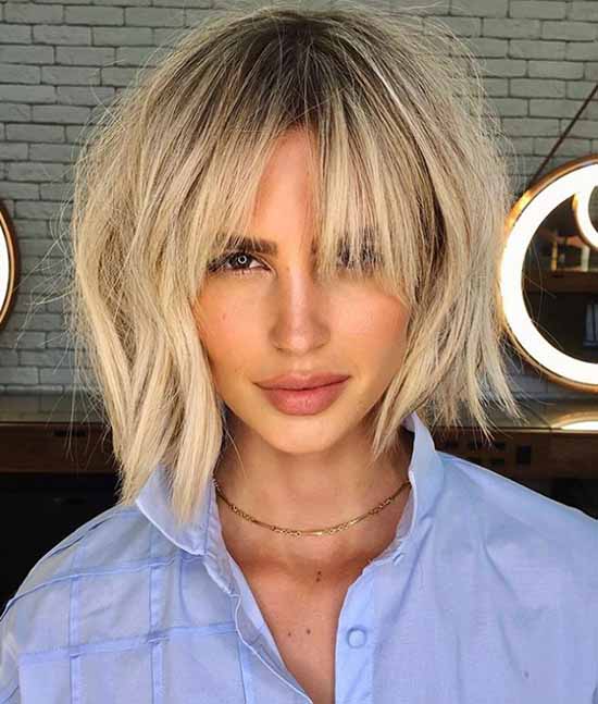 Fashionable haircuts for shoulder-length hair 2021: photos, trends