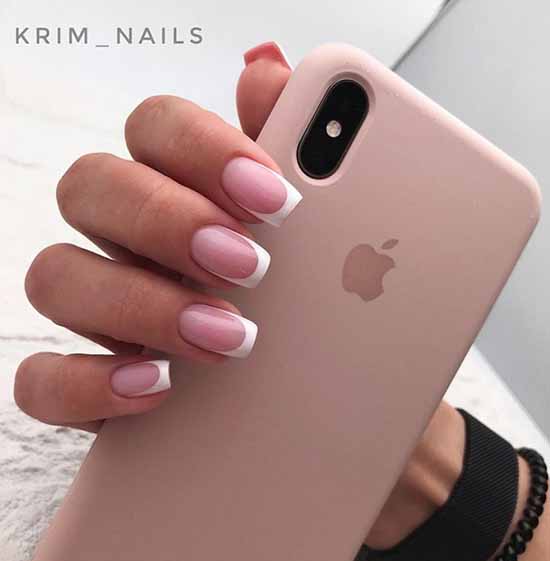 White nails with designs: new items, manicure ideas in the photo