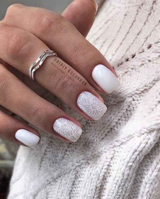 White stamping design