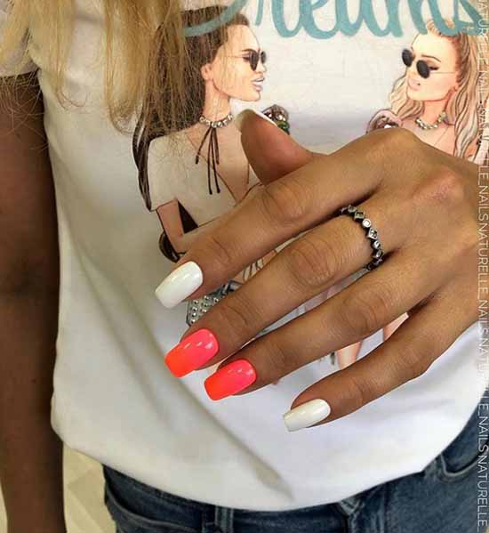 White nails with designs: new items, manicure ideas in the photo