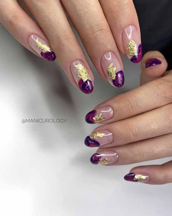 Shiny jacket: a large selection of new photo ideas for manicure