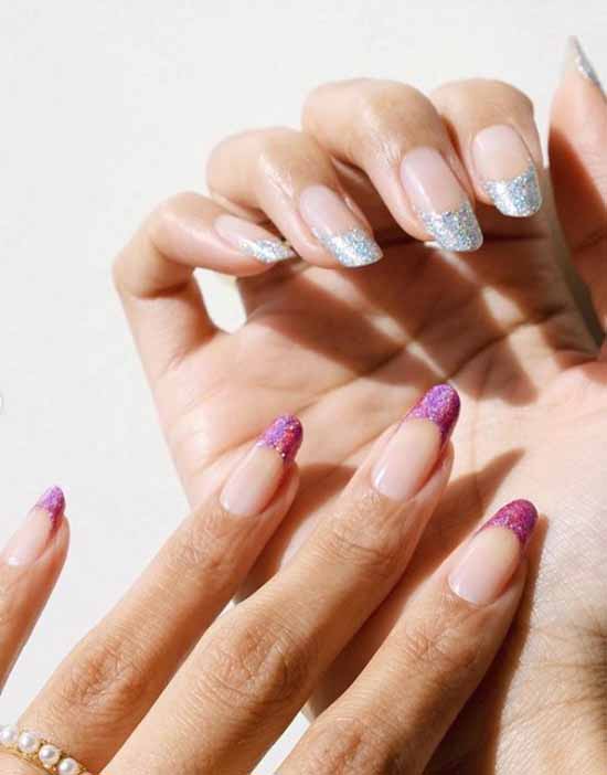 Shiny jacket: a large selection of new photo ideas for manicure