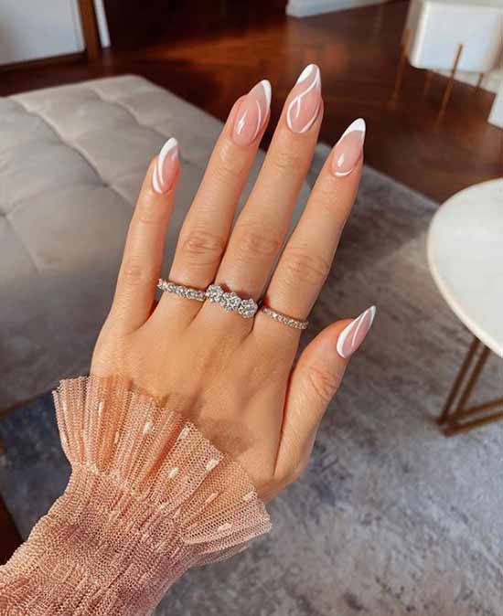 French manicure with design: photo, the best novelties