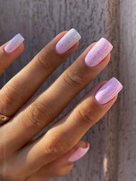 Nude manicure with sparkles: 100 design ideas in new photos