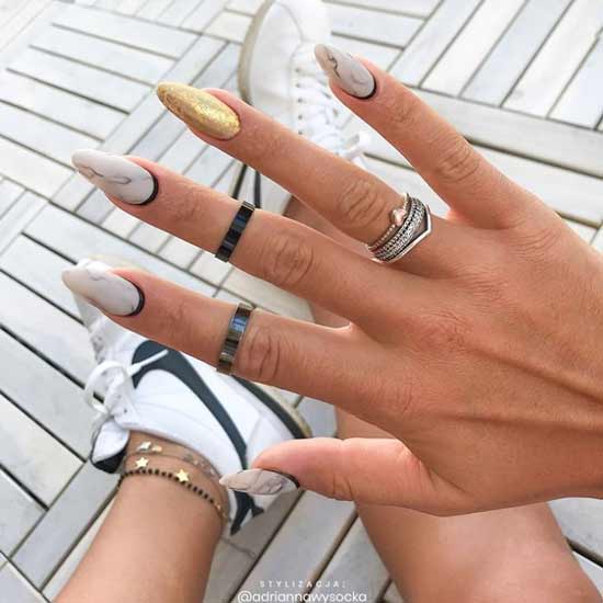 Original marble nail designs