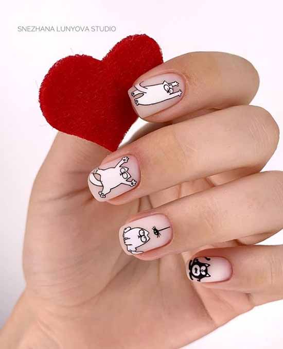 Original drawings on nails