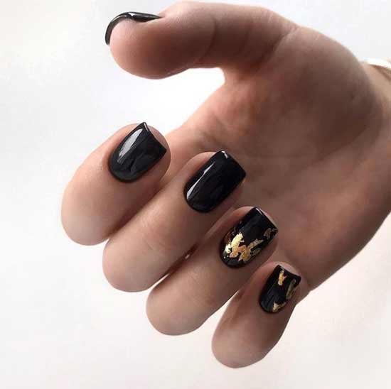 Black festive with foil