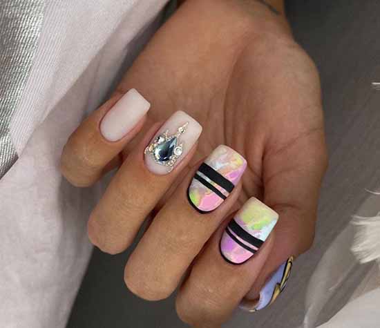 Bright elegant manicure