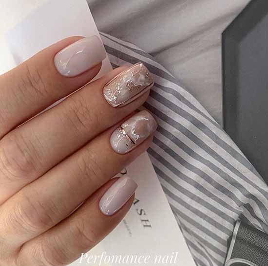 Delicate elegant manicure