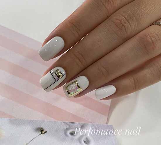 Festive manicure with decor