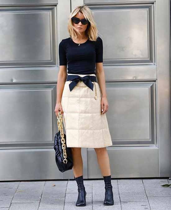 With what and how to wear a belt: fashionable female images in the photo