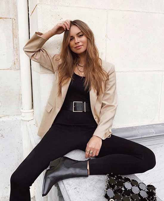 With what and how to wear a belt: fashionable female images in the photo