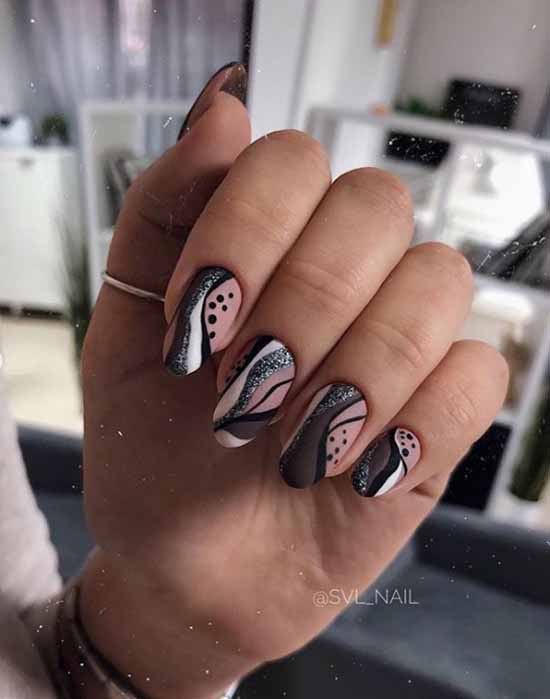 Silver nail design: 105 ideas in the photo with new manicure