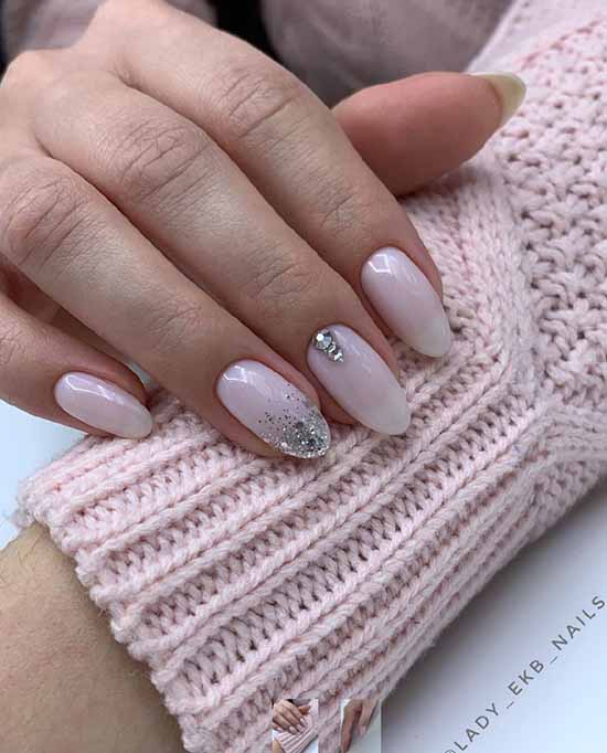 Silver nail design: 105 ideas in the photo with new manicure