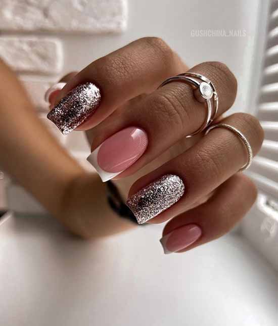 Silver nail design: 105 ideas in the photo with new manicure