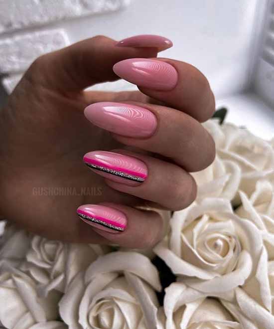 Silver nail design: 105 ideas in the photo with new manicure