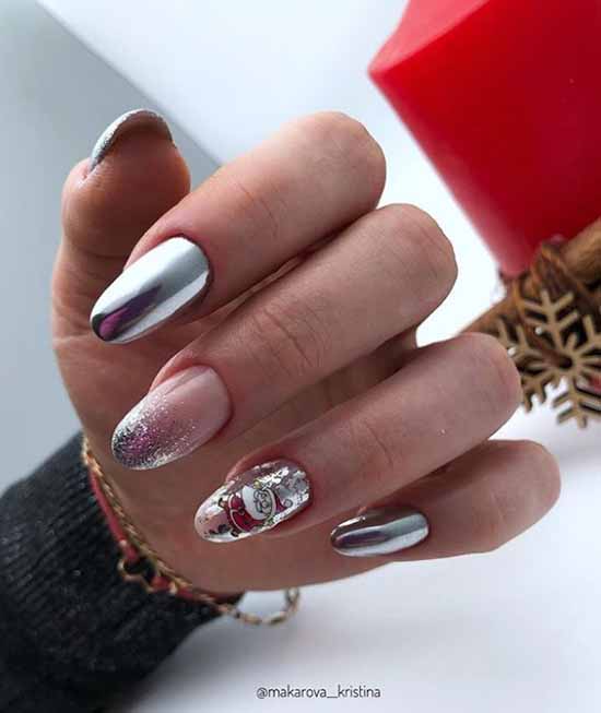 Conception d'ongles en argent