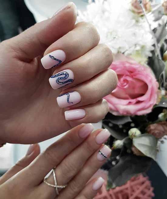 Silver nail design: 105 ideas in the photo with new manicure