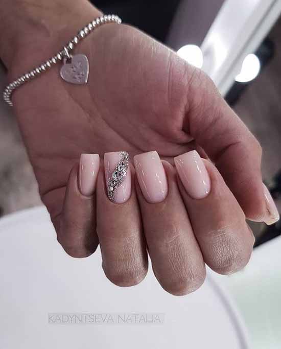 Silver nail design: 105 ideas in the photo with new manicure