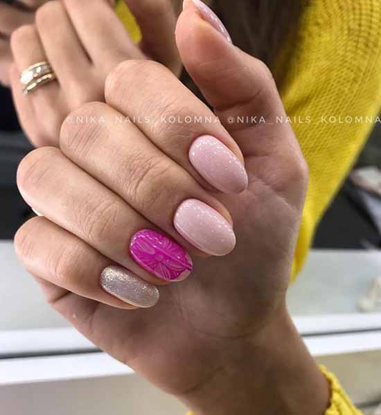 Silver nail design: 105 ideas in the photo with new manicure