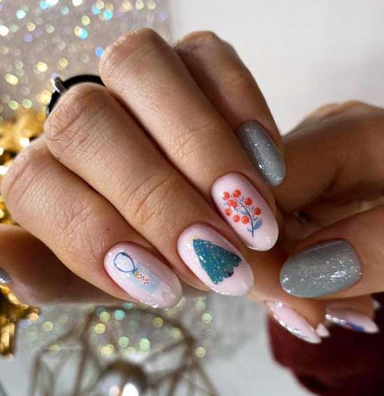 Trendy manicure winter