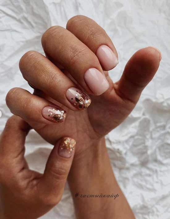 Fashionable manicure design winter