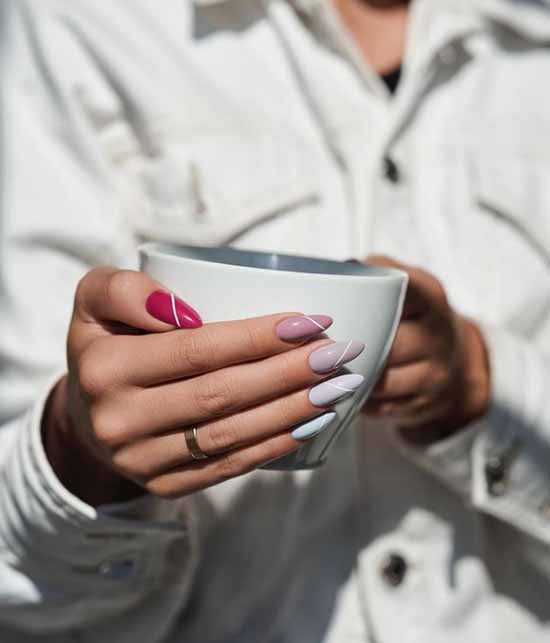 Fashionable business manicure