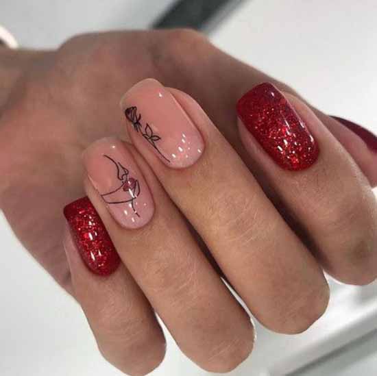 Red Glitter Manicure: +100 Cool Design Ideas