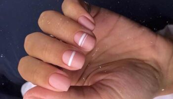 Stylish manicure short nails