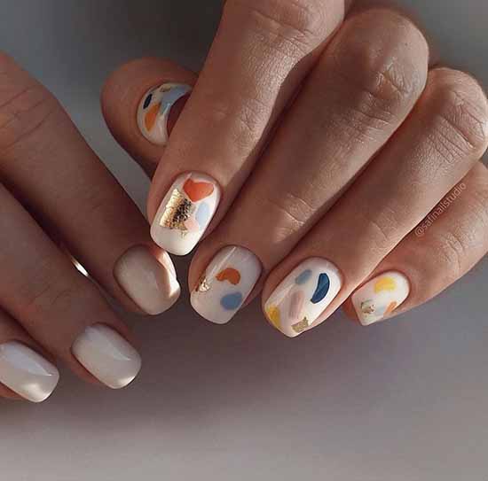 Potale on nails: +100 manicure photos, beautiful design