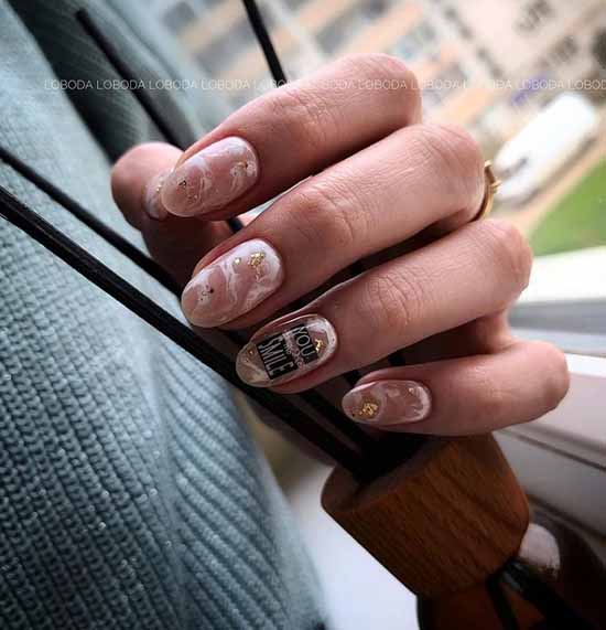 Potale on nails: +100 manicure photos, beautiful design