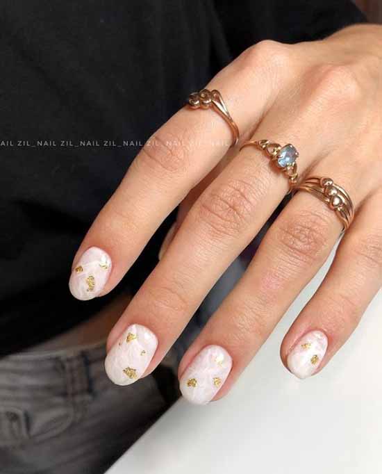 Potale on nails: +100 manicure photos, beautiful design