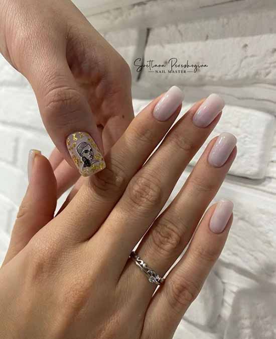 Potale on nails: +100 manicure photos, beautiful design