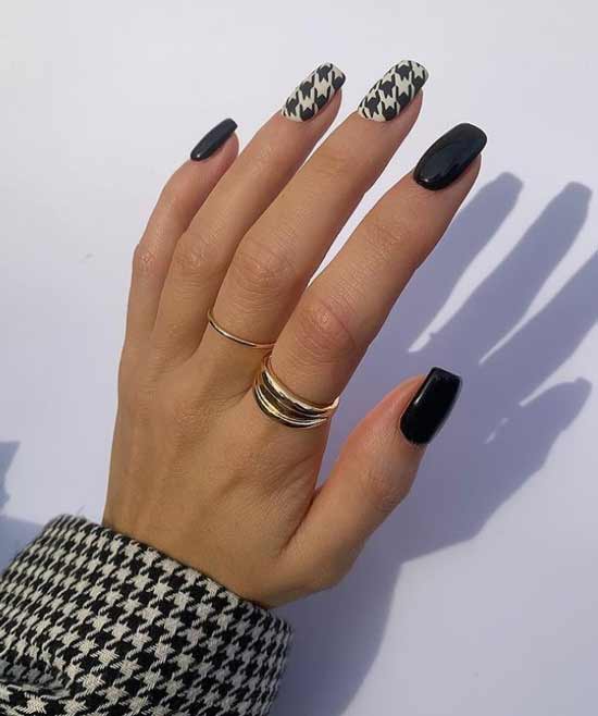 Office manicure winter cage trend