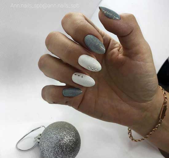 Silver winter manicure trend