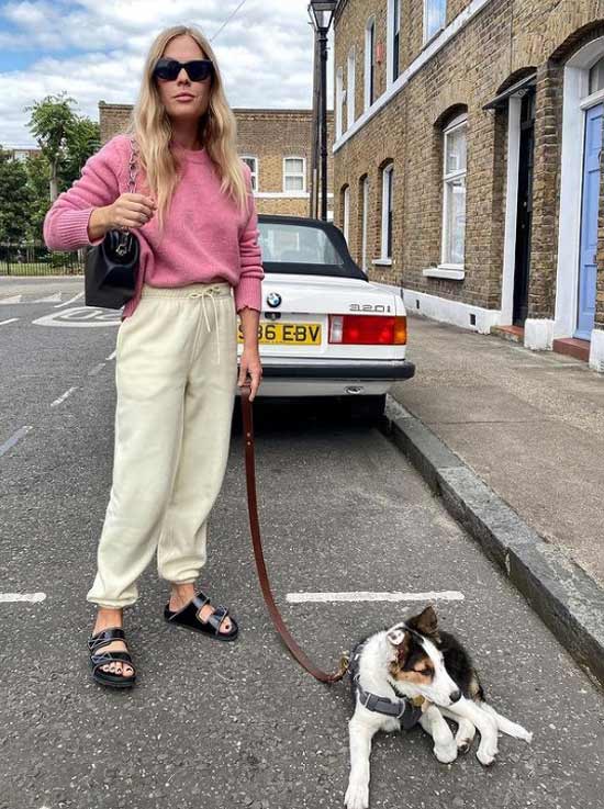 Pantalons de jogging et chaussures