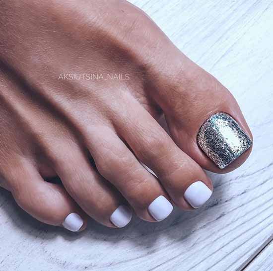 Silver pedicure