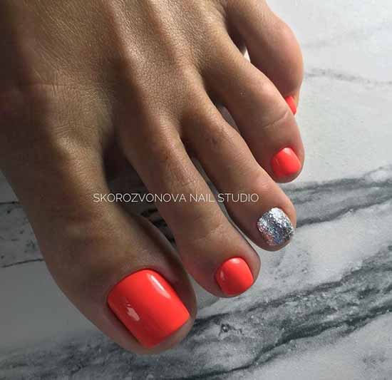 Pedicure 2021: colors, designs, stylish new items in the photo